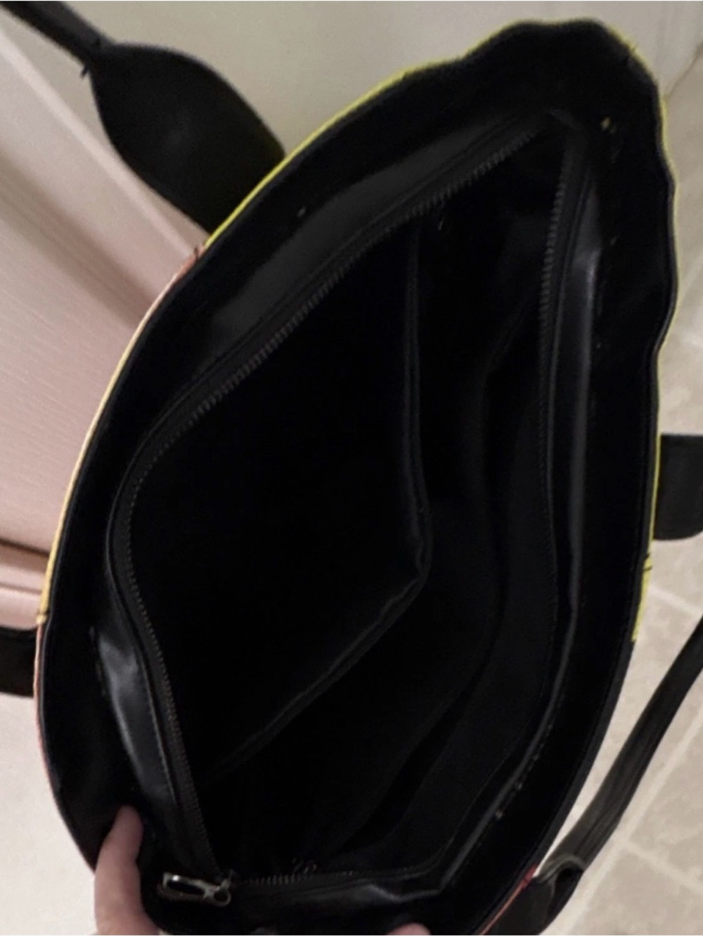 Rareform Colorblock Tote Bag in Yellow, Orange and Black - Picture 3 of 3
